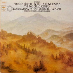 Johannes Brahms / Friedrich-Jürgen Sellheim / Eckart Sellheim Sonaten Für Violoncello & Klavier Nr. 1 & 2 Vinyl LP USED
