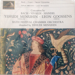 Yehudi Menuhin / Leon Goossens / Bath Festival Chamber Orchestra Concertos By Bach - Vivaldi - Handel Vinyl LP USED