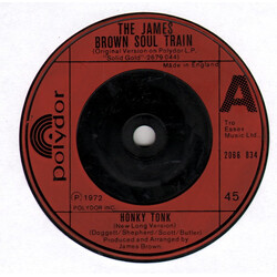 The James Brown Soul Train / James Brown Honky Tonk / Brother Rapp USED VINYL 7INCH 45 RPM SINGLE
