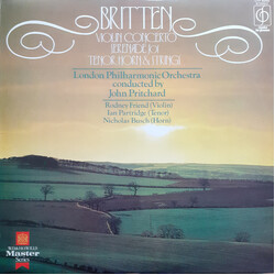 Benjamin Britten / The London Philharmonic Orchestra / John Pritchard Violin Concerto / Serenade For Tenor, Horn & Strings Vinyl LP USED