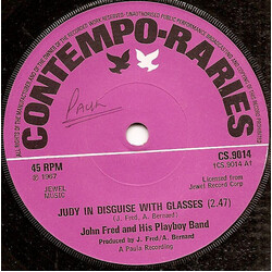 John Fred & His Playboy Band Judy In Disguise With Glasses/When The Lights Go Out USED VINYL 7INCH 45 RPM SINGLE REISSUE