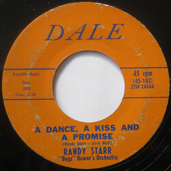 Randy Starr / "Bugs" Bower's Orchestra A Dance, A Kiss And A Promise USED VINYL 7INCH 45 RPM STYRENE