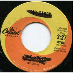 Jack Scott Sad Story USED VINYL 7INCH 45 RPM SINGLE