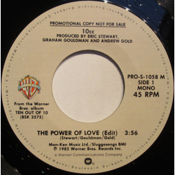 10cc The Power Of Love (Edit) Vinyl 7" USED