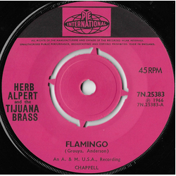 Herb Alpert & The Tijuana Brass Flamingo Vinyl 7" USED