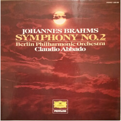 Johannes Brahms / Berliner Philharmoniker / Claudio Abbado Symphony No. 2 In D Major, Op. 73 Vinyl LP USED