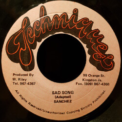Sanchez Sad Song USED VINYL 7INCH 45 RPM