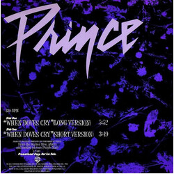 Prince When Doves Cry USED VINYL 12INCH 33 S RPM PROMO