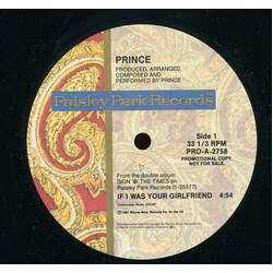 Prince If I Was Your Girlfriend VINYL 12" USED
