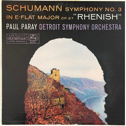 Robert Schumann / Detroit Symphony Orchestra / Paul Paray Symphony No. 3 In E-flat Major, Op. 97 "Rhenish" Vinyl LP USED