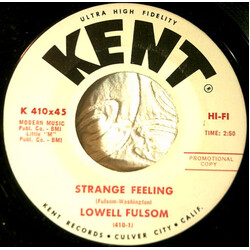 Lowell Fulsom Strange Feeling / What's Gonna Be USED VINYL 7INCH 45 RPM SINGLE PROMO