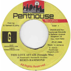 Beres Hammond This Love Affair USED VINYL 7INCH 45 RPM