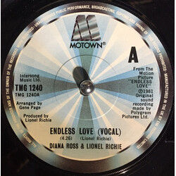 Diana Ross / Lionel Richie Endless Love (Vocal) USED VINYL 7INCH 45 RPM SINGLE