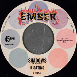 The Five Satins Shadows USED VINYL 7INCH 45 RPM