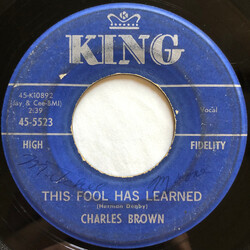 Charles Brown This Fool Has Learned USED VINYL 7INCH 45 RPM