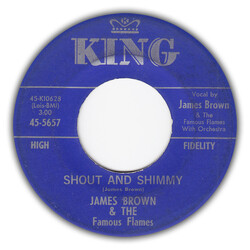James Brown & The Famous Flames Shout And Shimmy / Come Over Here USED VINYL 7INCH 45 RPM