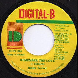Junior Tucker Remember The Love USED VINYL 7INCH 45 RPM