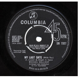 Michael Holliday My Last Date USED VINYL 7INCH 45 RPM