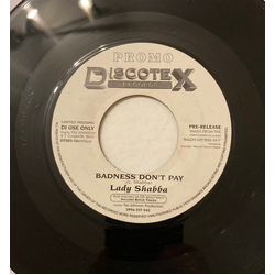 Lady Shabba Badness Don,t Pay USED VINYL 7INCH 45 RPM SINGLE PROMO