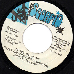 Ricky General / Mega Banton / Shirley McLean Peace We Want USED VINYL 7INCH 45 RPM