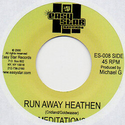 The Meditations Run Away Heathen USED VINYL 7INCH 45 RPM