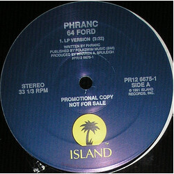 Phranc '64 Ford USED VINYL 12INCH 33 S RPM SINGLE PROMO STEREO