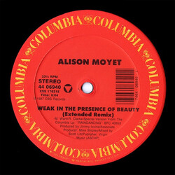 Alison Moyet Weak In The Presence Of Beauty USED VINYL 12INCH 33 S RPM