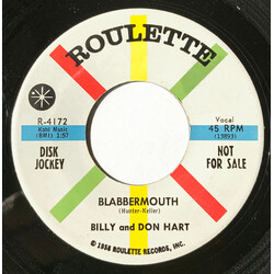 Billy And Don Hart Blabbermouth USED VINYL 7INCH 45 RPM PROMO