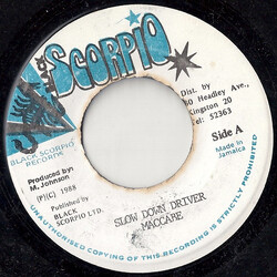 Maccabe Slow Down Driver USED VINYL 7INCH 45 RPM