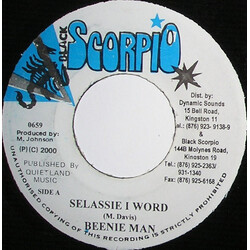 Beenie Man Selassie I Word USED VINYL 7INCH 45 RPM