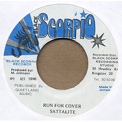 Sattalite Run For Cover USED VINYL 7INCH 45 RPM