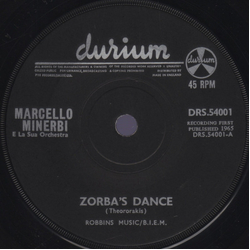 Marcello Minerbi E La Sua Orchestra Zorba's Dance Vinyl 7" USED