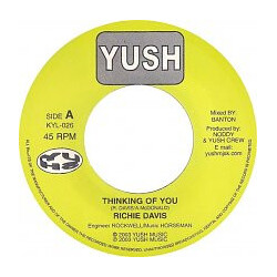 Richie Davis / Sugar Black Thinking Of You / Rainy Days USED VINYL 7INCH 45 RPM
