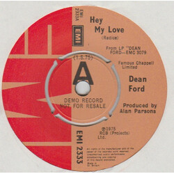 Dean Ford Hey My Love USED VINYL 7INCH PROMO