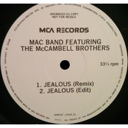 Mac Band Featuring The McCampbell Brothers Jealous USED VINYL 12INCH 33 S RPM PROMO