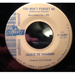 Jackie DeShannon You Won't Forget Me USED VINYL 7INCH 45 RPM SINGLE PROMO