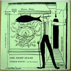 Charlie Barnet And His Orchestra One Night Stand Album #3 USED VINYL 7INCH 45 RPM EP