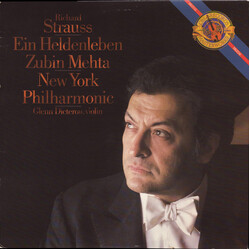 Richard Strauss / Zubin Mehta / The New York Philharmonic Orchestra / Glenn Dicterow Ein Heldenleben Vinyl LP USED