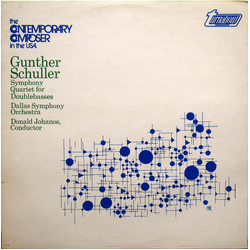 Gunther Schuller Symphony / Quartet For Doublebasses Vinyl LP USED