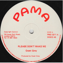 Owen Gray / The Rollers (2) Please Don't Make Me / Please Don't Dub Vinyl 12" USED
