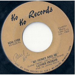 Luther Ingram My Honey And Me / I Can't Stop USED VINYL 7INCH 45 RPM