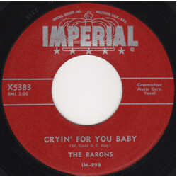 The Barons (25) Cryin' For You Baby /  So Long, My Darling USED VINYL 7INCH 45 RPM SINGLE