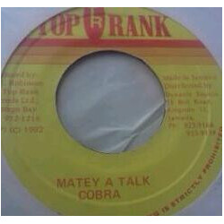 Mad Cobra Matey A Talk USED VINYL 7INCH 45 RPM
