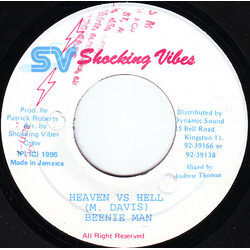 Beenie Man Heaven Vs Hell USED VINYL 7INCH 45 RPM