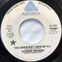 George Benson The Greatest Love Of All USED VINYL 7INCH 45 RPM SINGLE PROMO STYRENE STEREO MONO
