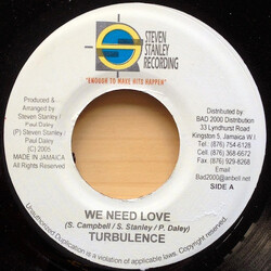 Turbulence (4) We Need Love USED VINYL 7INCH