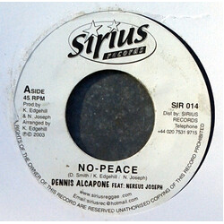 Dennis Alcapone / Nerious Joseph No - Peace USED VINYL 7INCH 45 RPM