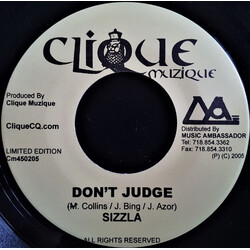 Sizzla / Yami Bolo Don't Judge / Hatred For My Life USED VINYL 7INCH