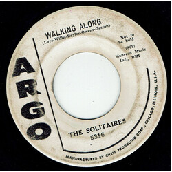 The Solitaires Walking Along / Please Kiss This Letter USED VINYL 7INCH 45 RPM PROMO