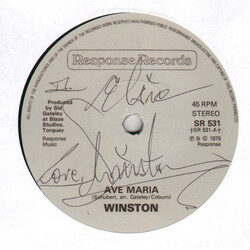 Winston (18) Ave Maria USED VINYL 7INCH SINGLE